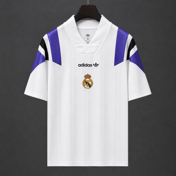Real Madrid EQT White Purple Jersey