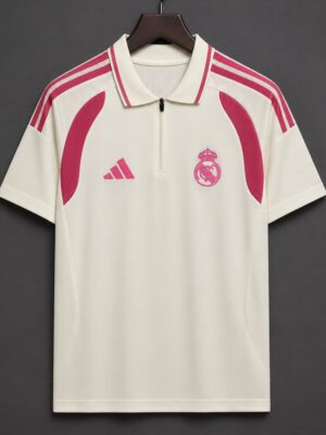 Real Madrid Training Cream Polo Jersey
