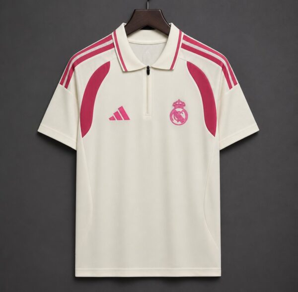 Real Madrid Training Cream Polo Jersey