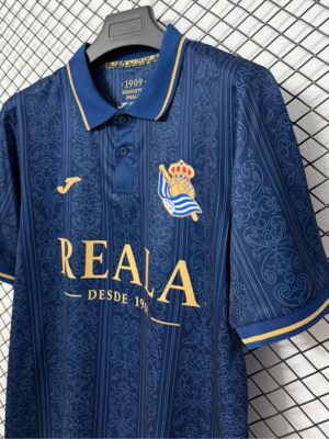 Real Sociedad Polo Collar Navy Jersey