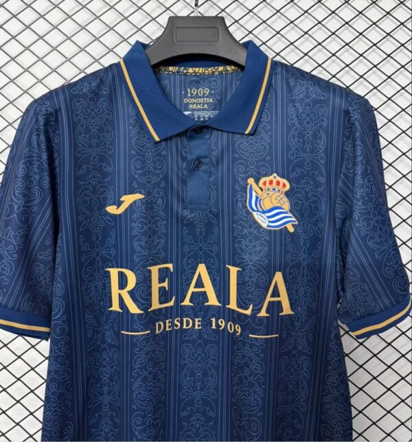 Real Sociedad Polo Collar Navy Jersey Real Sociedad Polo Collar Navy Jersey
