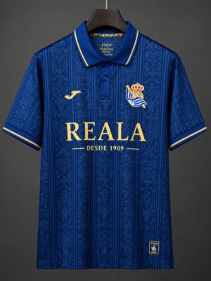 Real Sociedad Polo Collar Navy Jersey Real Sociedad Polo Collar Navy Jersey