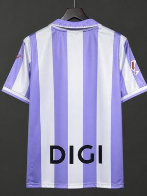 Real Valladolid Purple & White Vertical Stripes Home Jersey