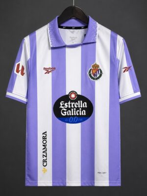 Real Valladolid Purple & White Vertical Stripes Home Jersey Real Valladolid Purple & White Vertical Stripes Home Jersey