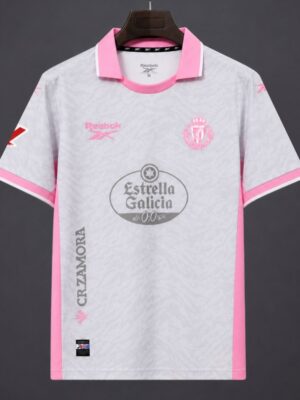 Real Valladolid Third Grey Pink Jersey Real Valladolid Third Grey Pink Jersey