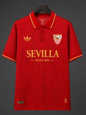 Sevilla FC 135th Anniversary Special Edition Red Polo Jersey Sevilla FC 135th Anniversary Special Edition Red Polo Jersey