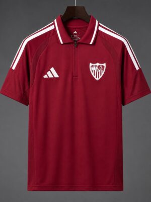 Sevilla Training Burgundy Polo Jersey Sevilla Training Burgundy Polo Jersey