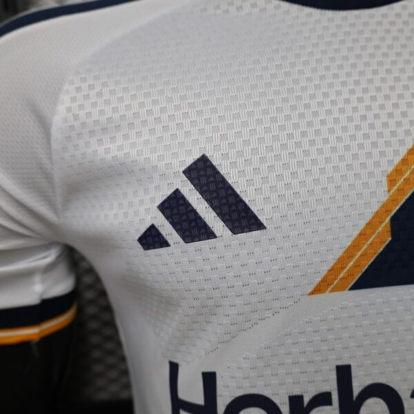 Version 2026 LA Galaxy Home White with Gold Diagonal Sash Jersey