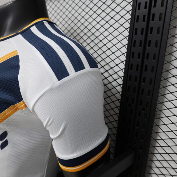 Version 2026 LA Galaxy Home White with Gold Diagonal Sash Jersey