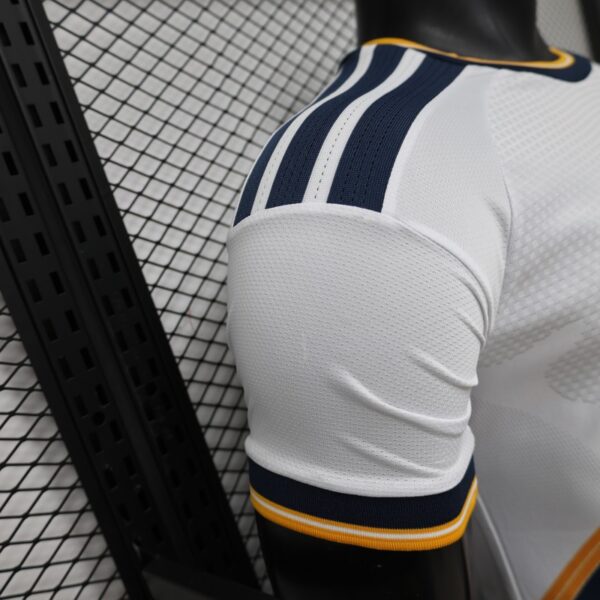 Version 2026 LA Galaxy Home White with Gold Diagonal Sash Jersey
