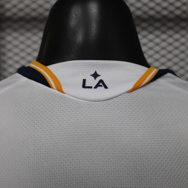 Version 2026 LA Galaxy Home White with Gold Diagonal Sash Jersey