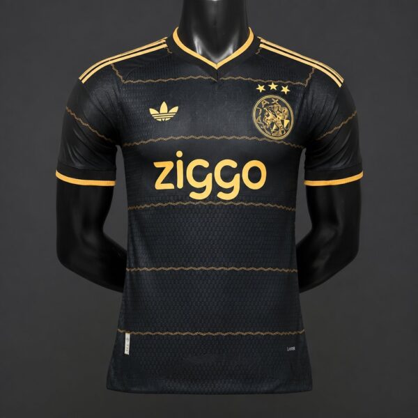 Version 26-27 Ajax Black Gold Away Jersey Version 26-27 Ajax Black Gold Away Jersey