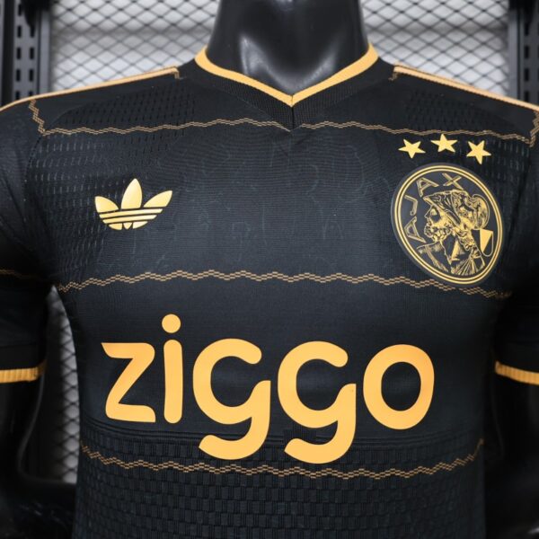 Version 26-27 Ajax Black Gold Away Jersey Version 26-27 Ajax Black Gold Away Jersey