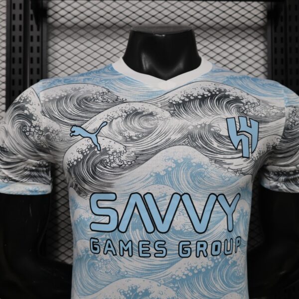 Version 26-27 Al-Hilal SFC White & Blue Special Edition Away Jersey