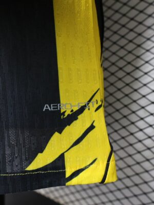 Version 26-27 Al-Ittihad Club Yellow & Black Stripes Home Jersey