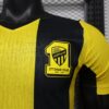 Version 26-27 Al-Ittihad Club Yellow & Black Stripes Home Jersey