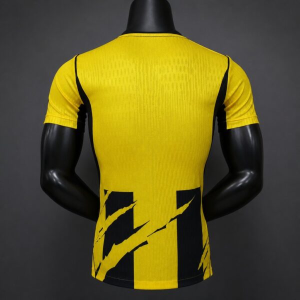 Version 26-27 Al-Ittihad Club Yellow & Black Stripes Home Jersey