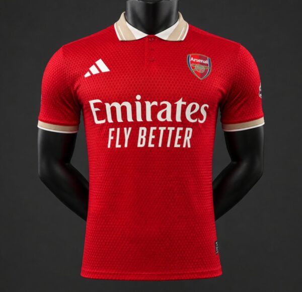 Version 26-27 Arsenal Home Red-Yellow POLO Jersey