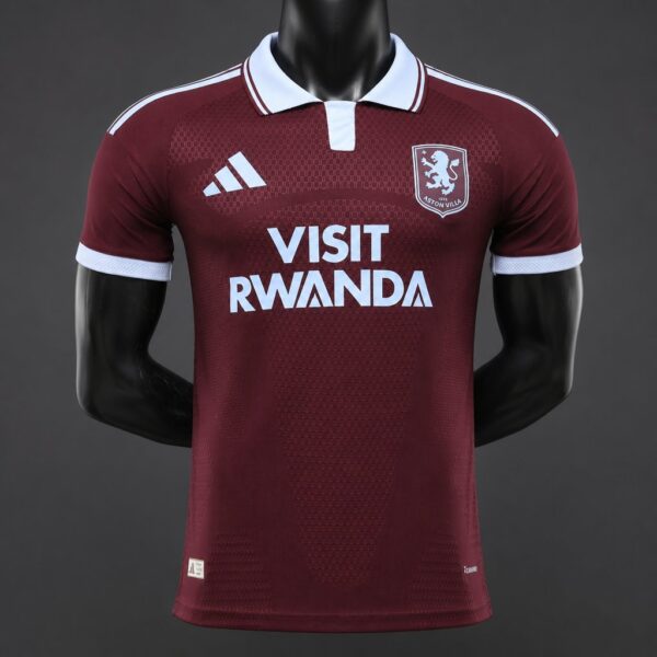 Version 26-27 Aston Villa FC Home Maroon Jersey With Sponsor