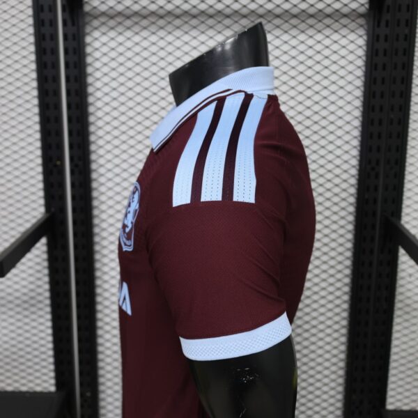 Version 26-27 Aston Villa FC Home Maroon Jersey With Sponsor