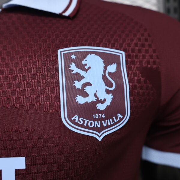 Version 26-27 Aston Villa FC Home Maroon Jersey With Sponsor