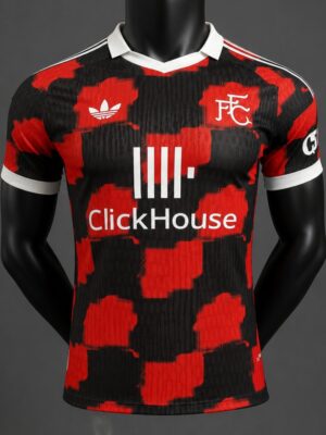 Version 26-27 Fulham Away Red-Black Jersey Version 26-27 Fulham Away Red-Black Jersey