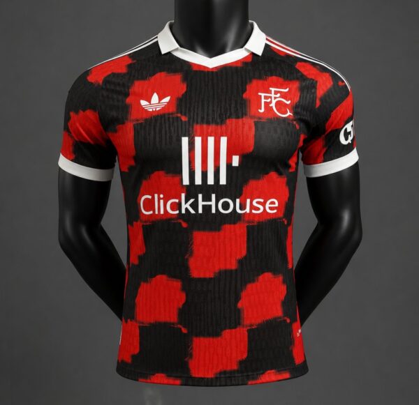 Version 26-27 Fulham Away Red-Black Jersey