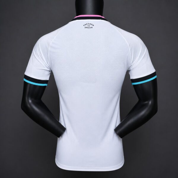 Version 26-27 Inter Miami CF Away White with Geometric Diamond Pattern Jersey