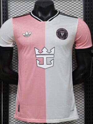 Version 26-27 Inter Miami CF Pink & White with Split Panel Home Jersey Version 26-27 Inter Miami CF Pink & White with Split Panel Home Jersey