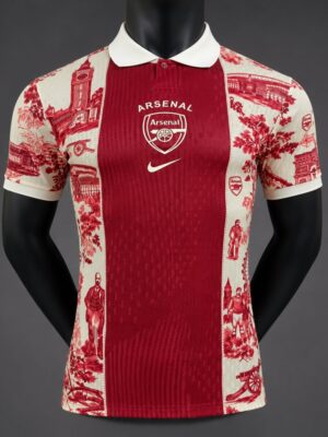 Version Arsenal x Christian Dior Polo Red Jersey