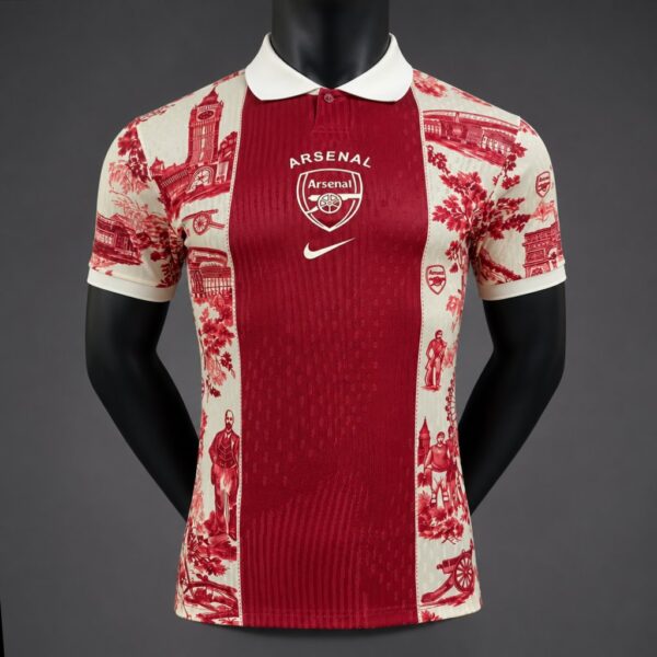 Version Arsenal x Christian Dior Polo Red Jersey