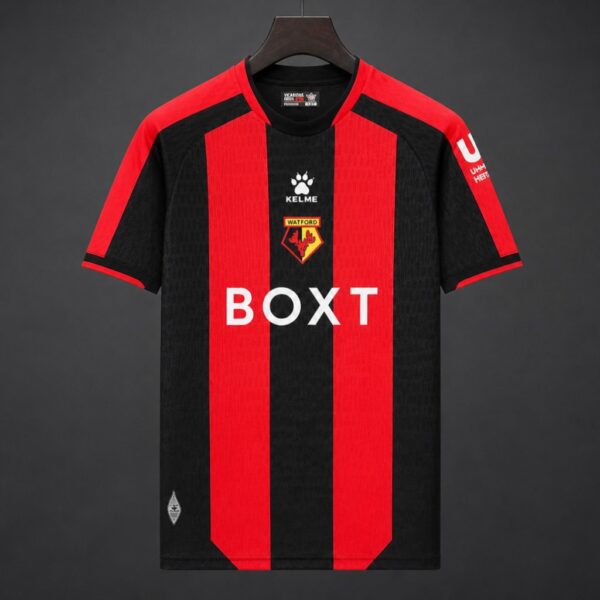 Watford Away Red Black Jersey Watford Away Red Black Jersey