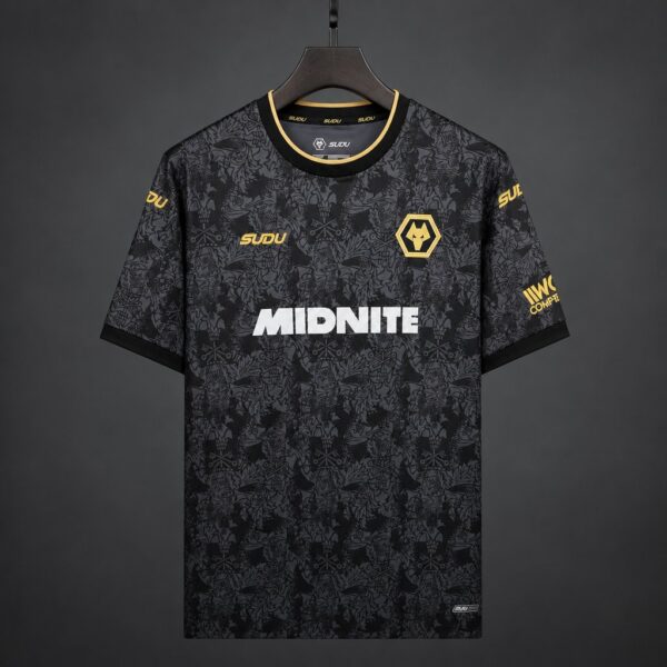 Wolverhampton Wanderers Wolves Third Black Jersey