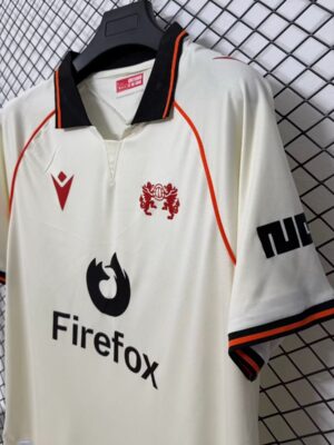 Wrexham AFC Away Cream Polo Collar Jersey