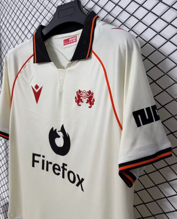 Wrexham AFC Away Cream Polo Collar Jersey