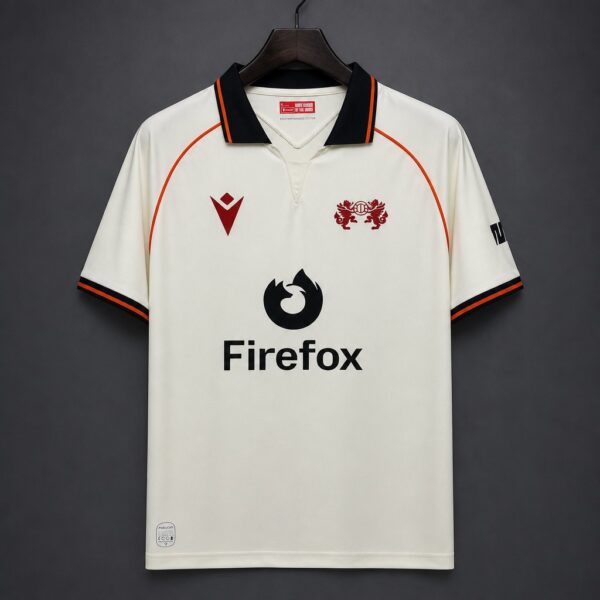 Wrexham AFC Away Cream Polo Collar Jersey