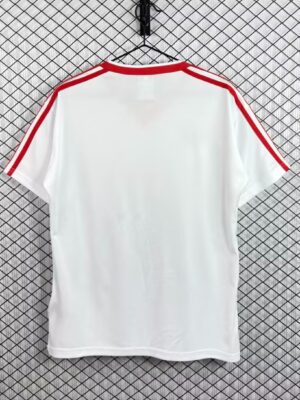 1982 Poland White with Red Stripes Home Jersey