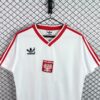 1982 Poland White with Red Stripes Home Jersey