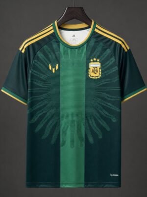 Argentina Messi Farewell Commemorative Goalkeeper Dark Green Jersey
