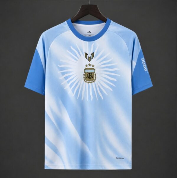 Argentina Pre-Match Light Blue Messi Farewell Jersey