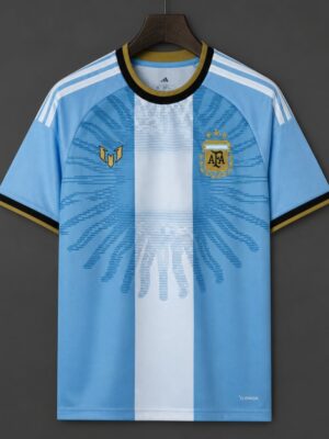 Argentina x Messi Home Light Blue-White Jersey