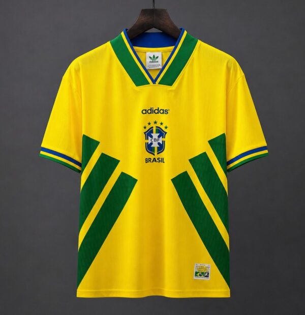 Brazil Yellow 1994 Remake Vintage Remake Jersey