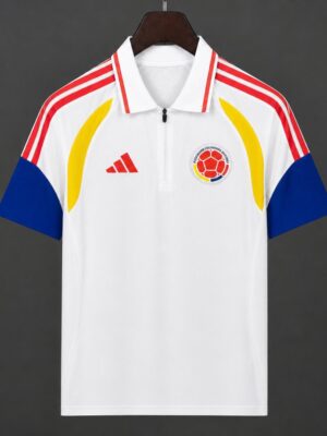 Colombia White Training Polo Jersey Colombia White Training Polo Jersey