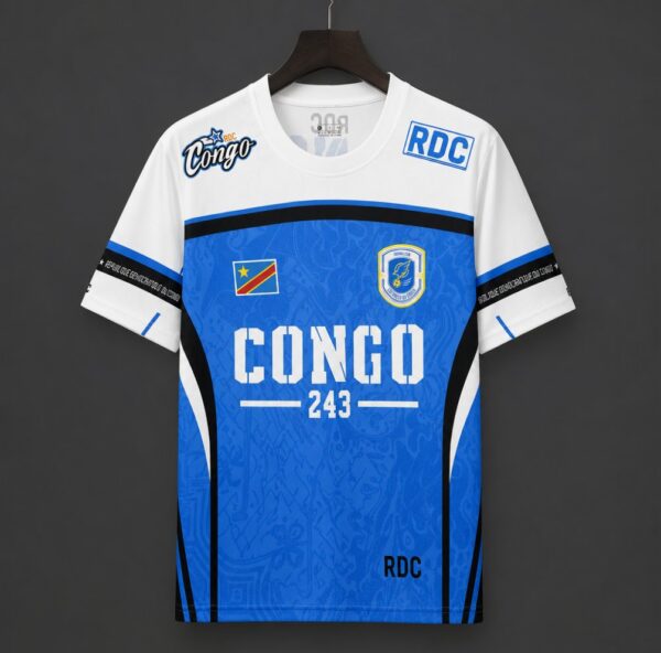 DR Congo Blue with White CONGO 243 Special Edition Jersey