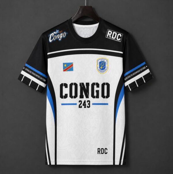 DR Congo White with Black CONGO 243 Special Edition Jersey