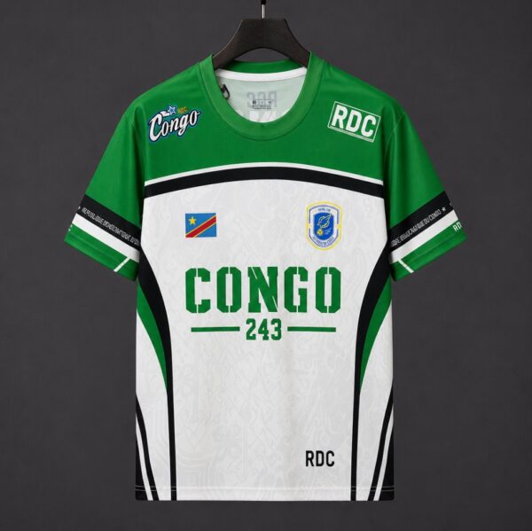 DR Congo White with Green CONGO 243 Special Edition Jersey DR Congo White with Green CONGO 243 Special Edition Jersey