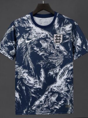England Blue and White Abstract Graphic Special Edition Training Jersey England Blue and White Abstract Graphic Special Edition Training Jersey