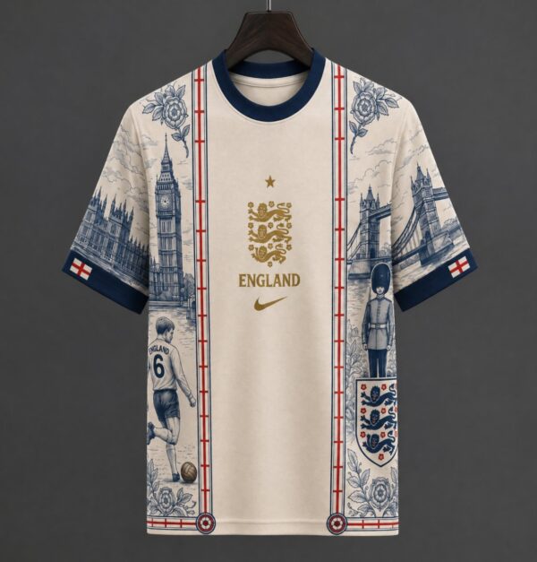 England Special Edition Vintage London Skyline Jersey