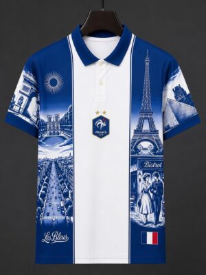 France Paris Special Edition Polo Collar Jersey France Paris Special Edition Polo Collar Jersey