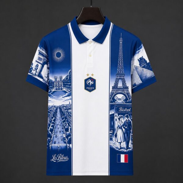 France Paris Special Edition Polo Collar Jersey France Paris Special Edition Polo Collar Jersey